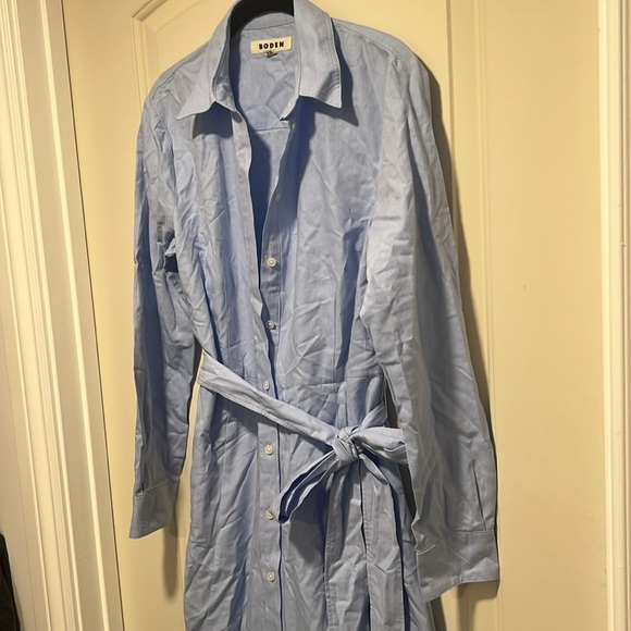 Boden Kate Chambray Shirt Dress Size 10 - Picture 8 of 10